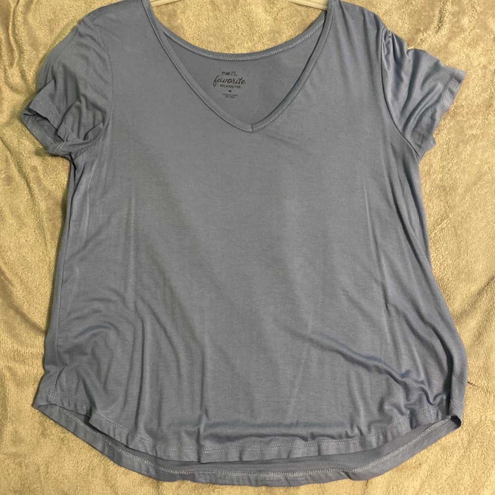 blue soft shirt